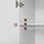 Meuble de rangement de salle de bain à double porte -