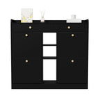 Meuble à chaussure blanc avec 4 portes pliantes -