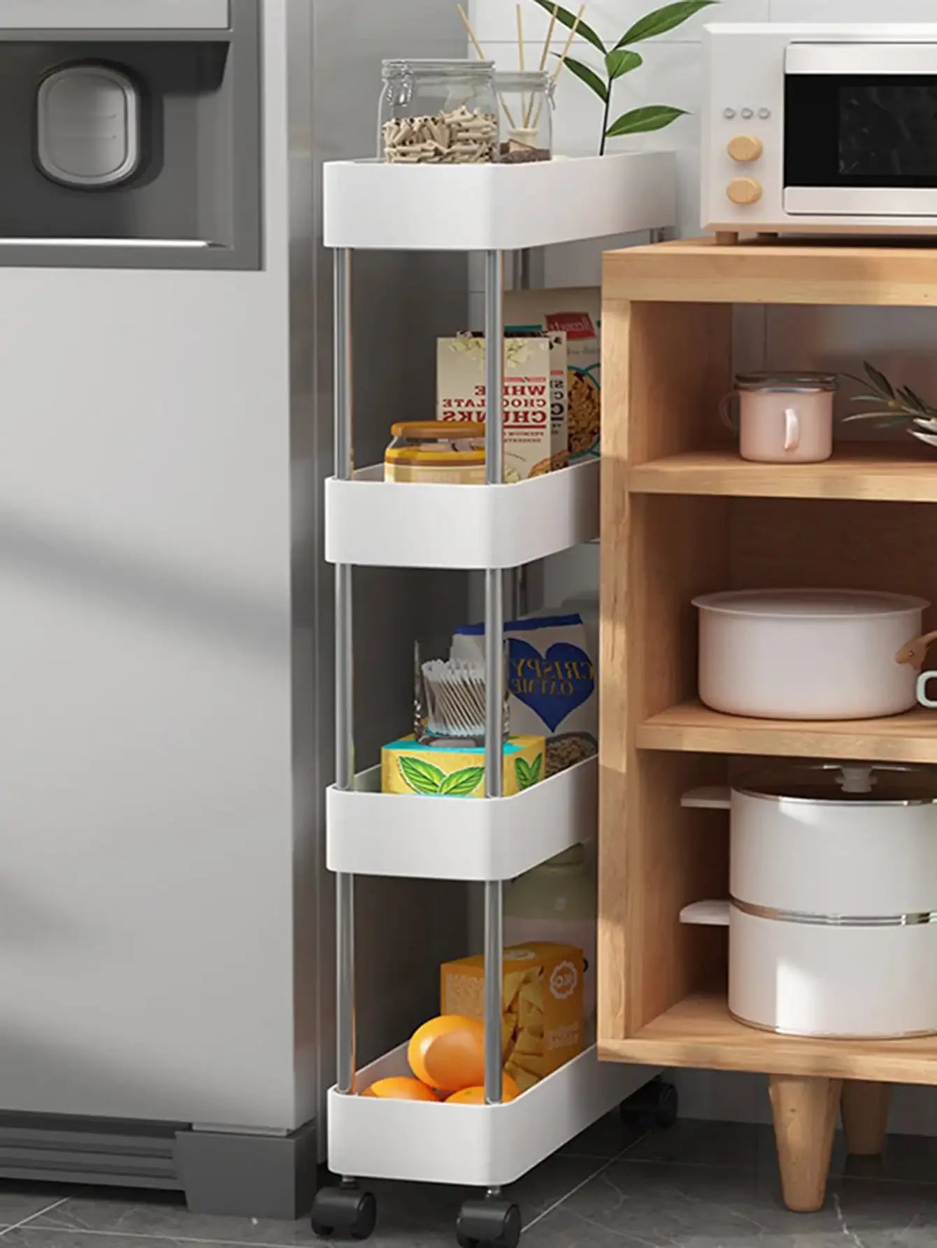 étagère cuisine sur pied -