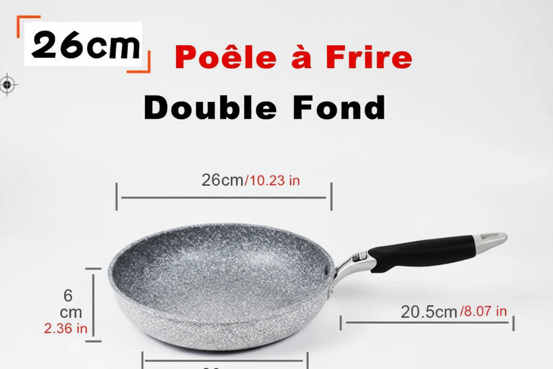Poêle céramique induction wok - Poêle à frire 26cm