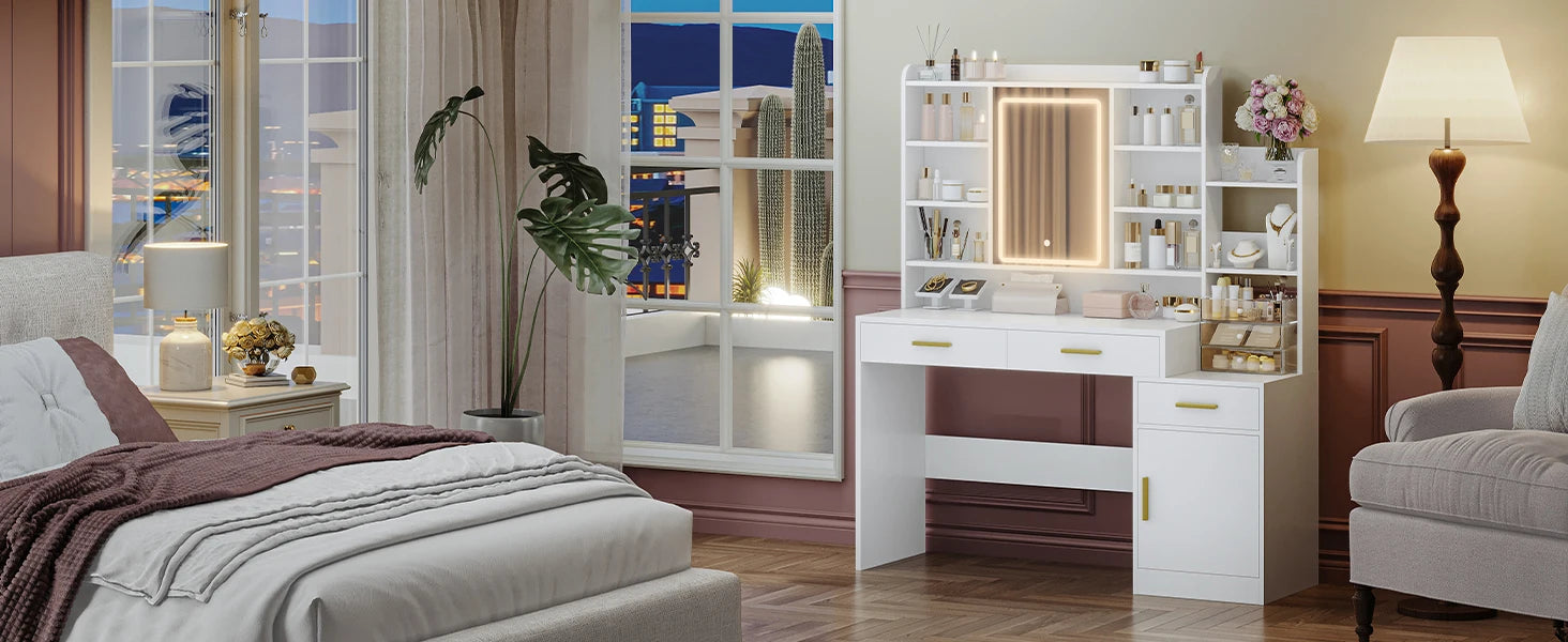 Meuble de rangement tiroir pour coiffeuse -