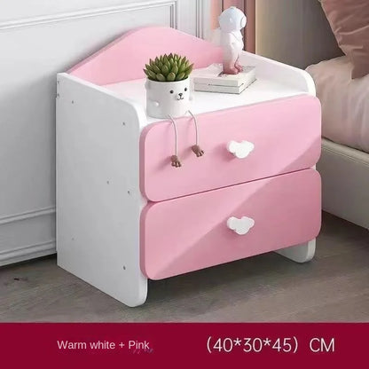 Table de nuit pour enfants à doubles tiroirs - C