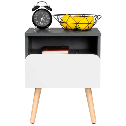 Table de nuit bois pratique 2 ensembles -