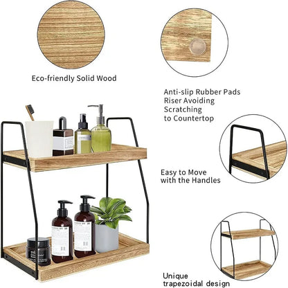 Étagère café à deux niveaux -