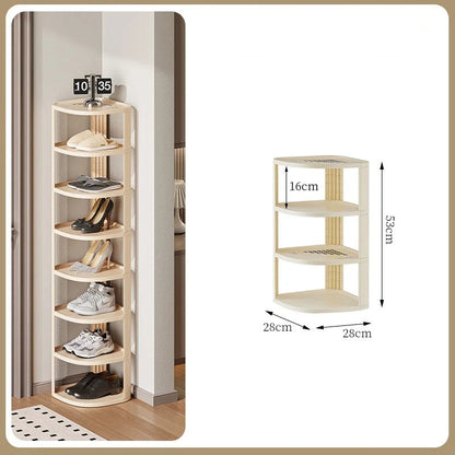 Meuble à chaussure original pour coin de mur - H