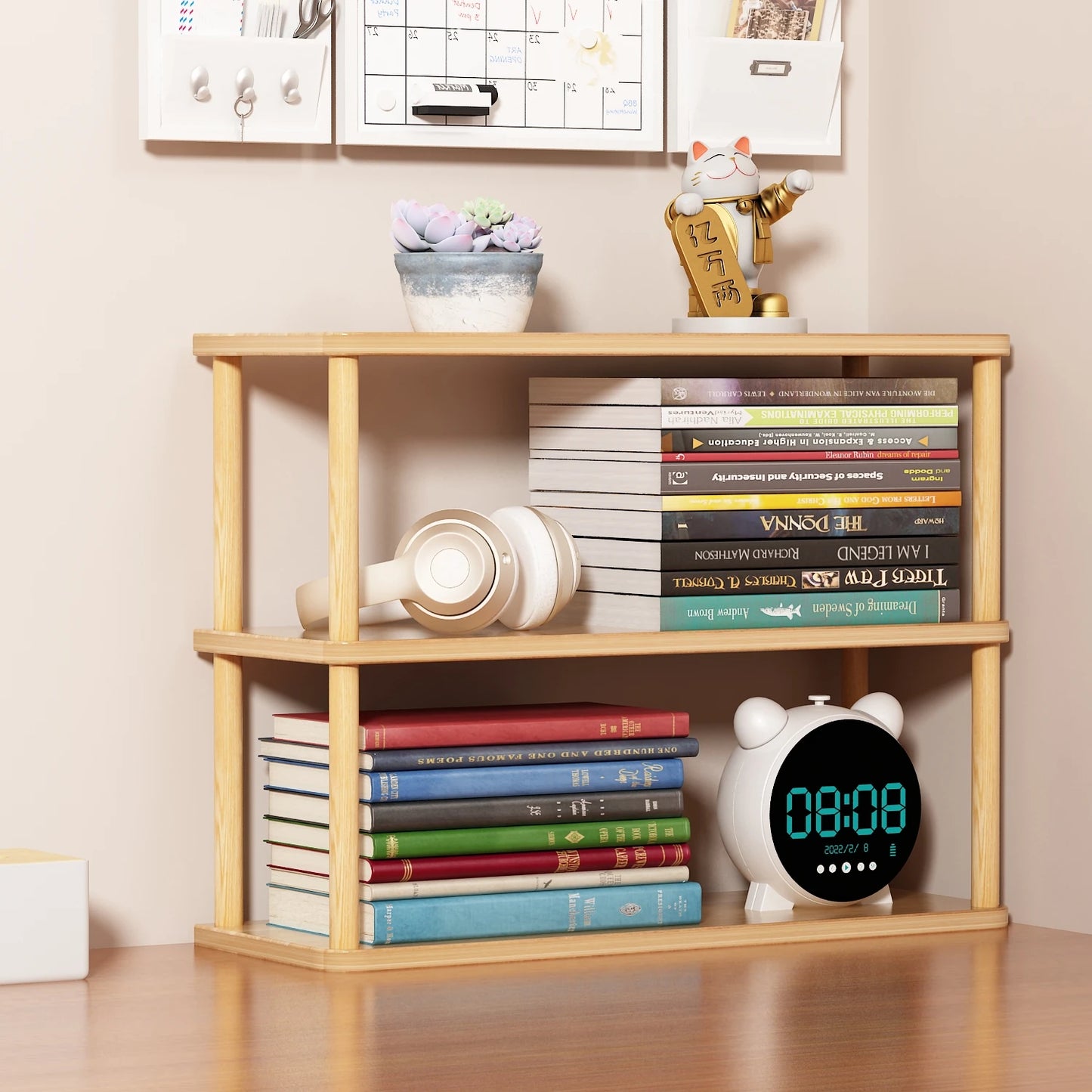 étagère bureau d'angle en bois de qualité -