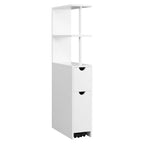 Meuble de rangement niche étroite de salle de bain - Blanc Meuble de rangement