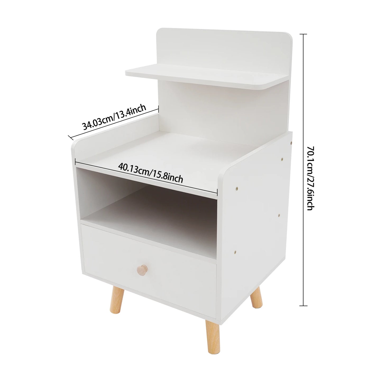 Table de chevet d'appoint de qualité - Blanc Table de chevet