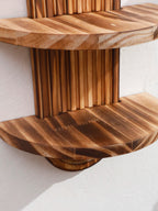 étagère bois ancien 1 pièce bohoo -