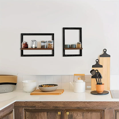 Meuble étagère cube mural style portrait -