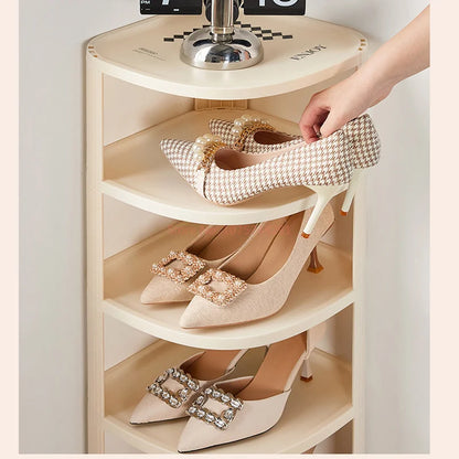 Meuble à chaussure original pour coin de mur -