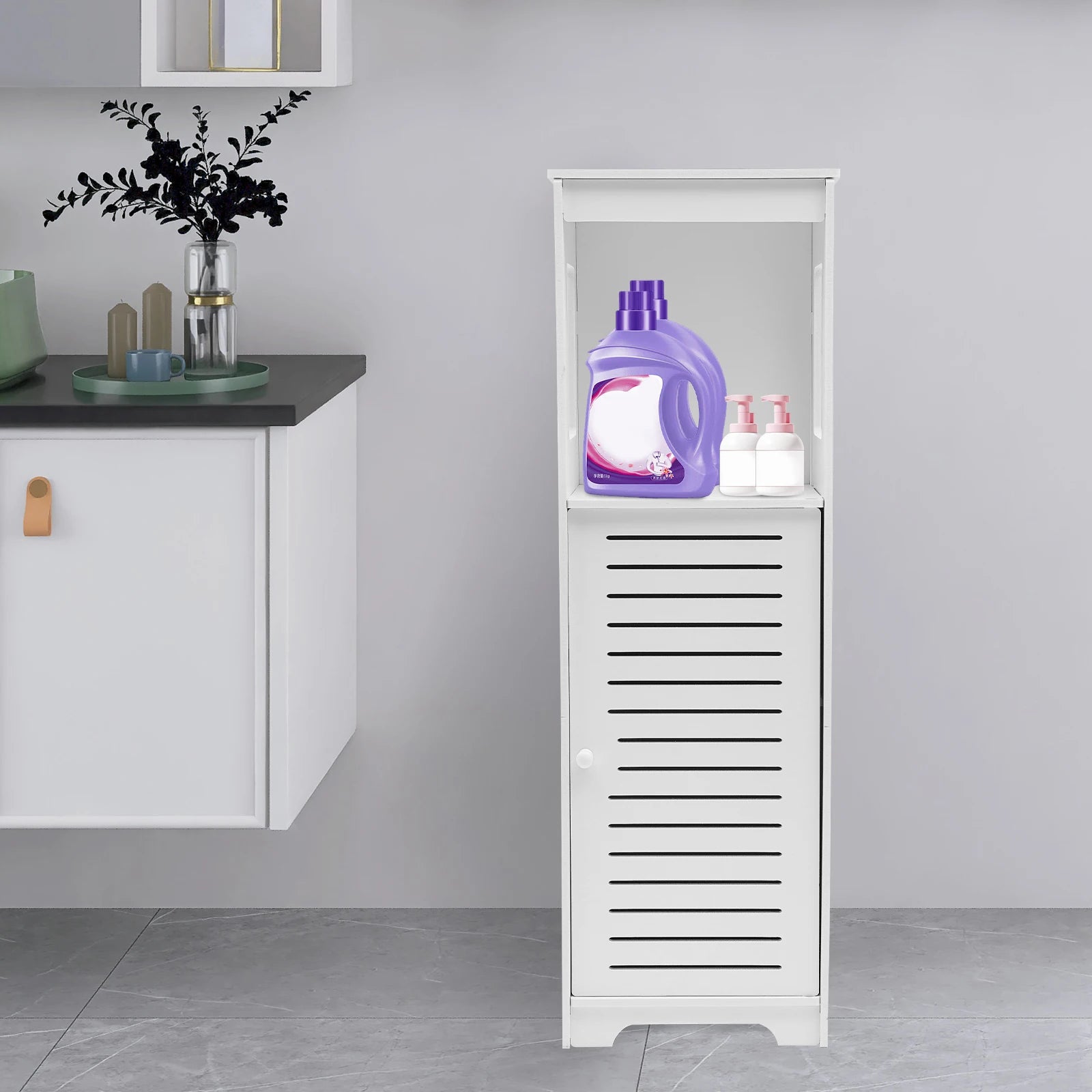 Meuble de rangement pour wc de petite dimensions 28*25*90cm -