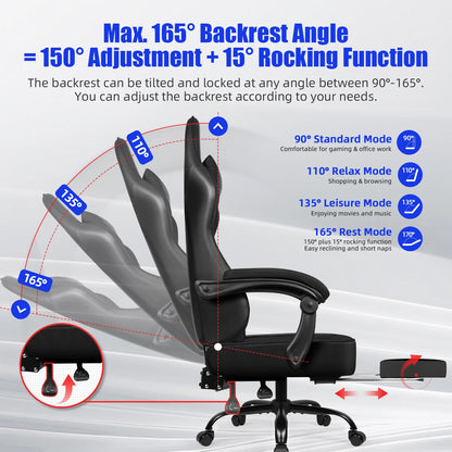 Chaise de bureau gaming ergonomique -