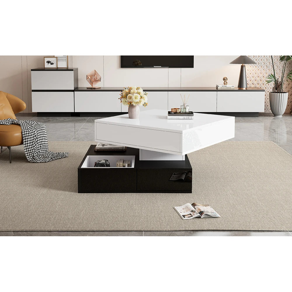 Table basse double plateau -