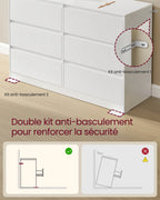 Meuble de rangement bas et long 40 x 119.4 x 75 cm, -