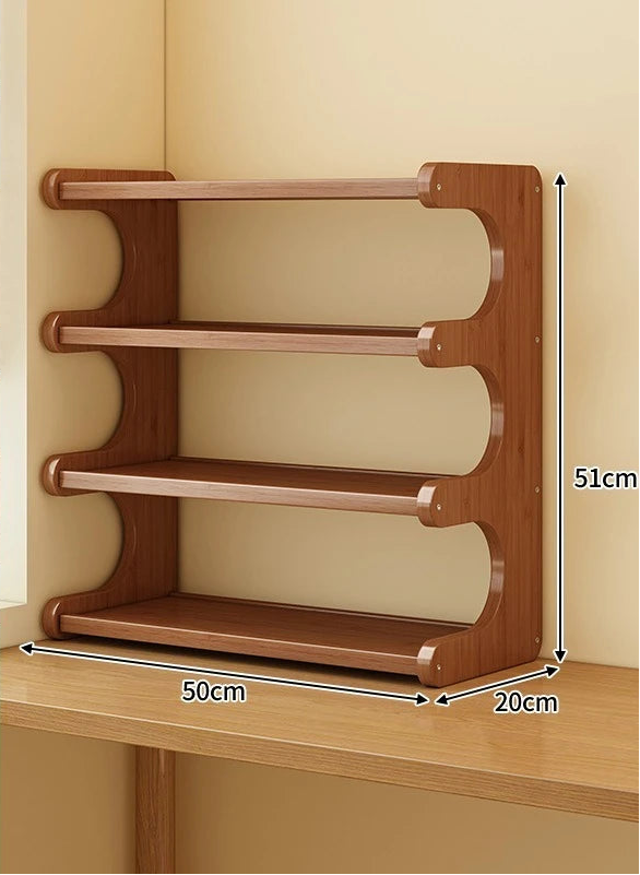 étagère bureau en bois de style présentoir - 50cm-4