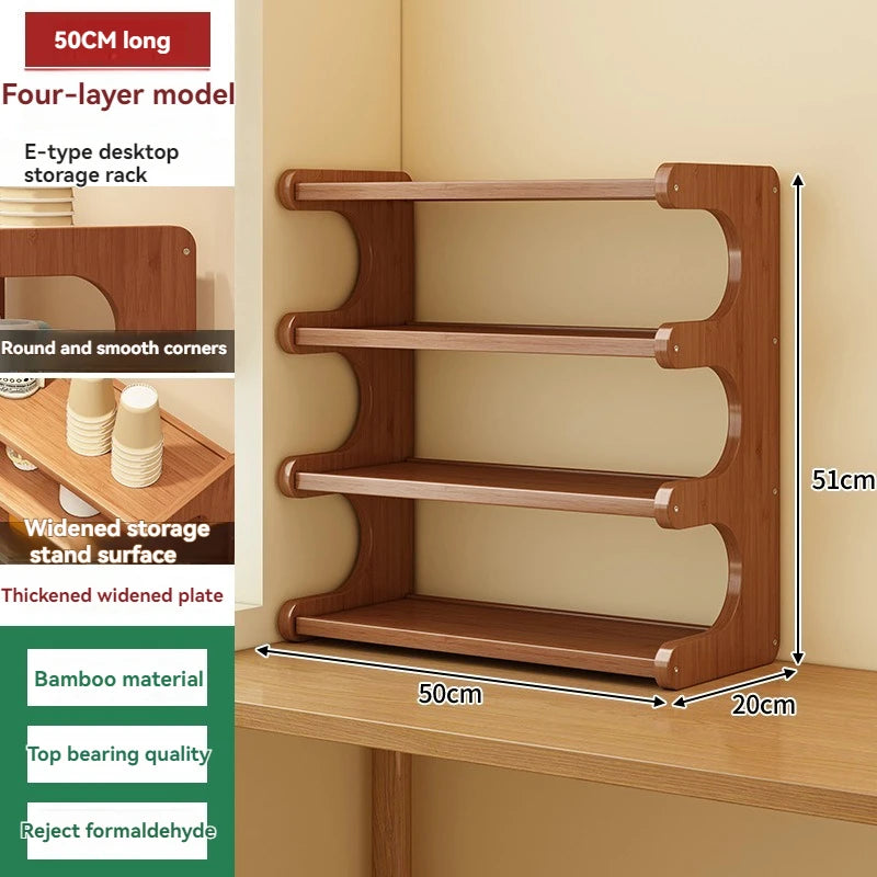 étagère bureau en bois de style présentoir - 50cm-4