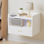 Table de chevet suspendu design flottante en option noir /blanc - 1 PCS Blanc Table de chevet