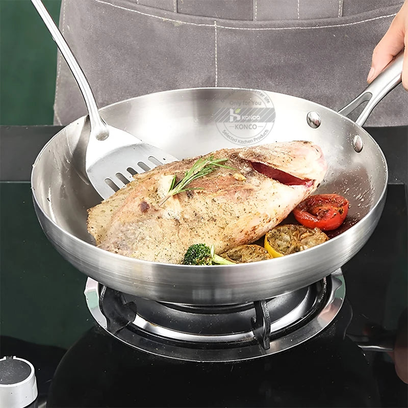 Poêle inox pour plat signature -