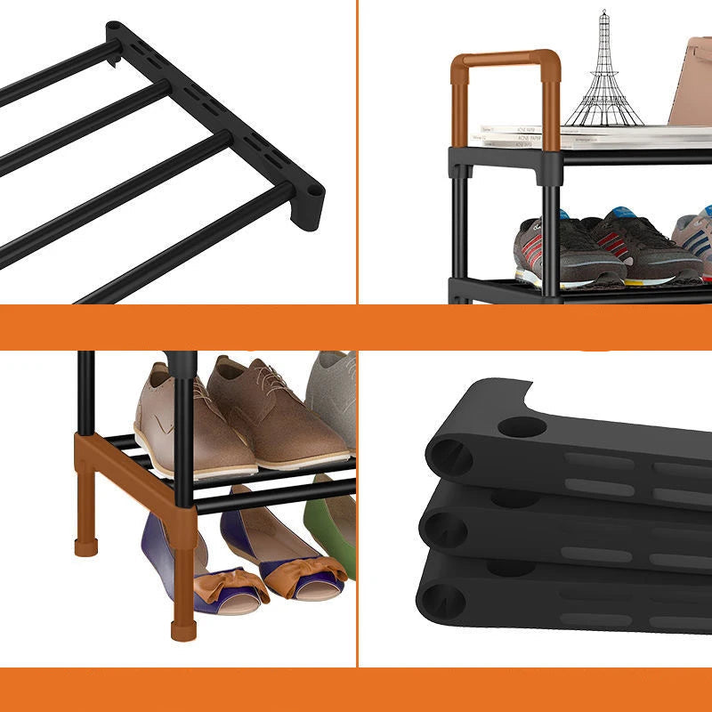 Meuble à chaussure métal multi étagère -