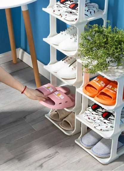 Meuble à chaussure blanc simple et moderne -