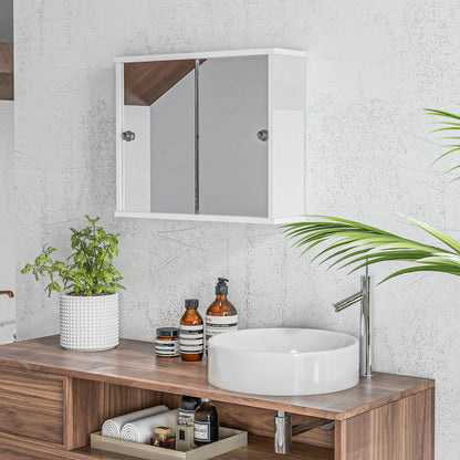 Meuble WC blanc brillant 55 x 15 x 45 cm -