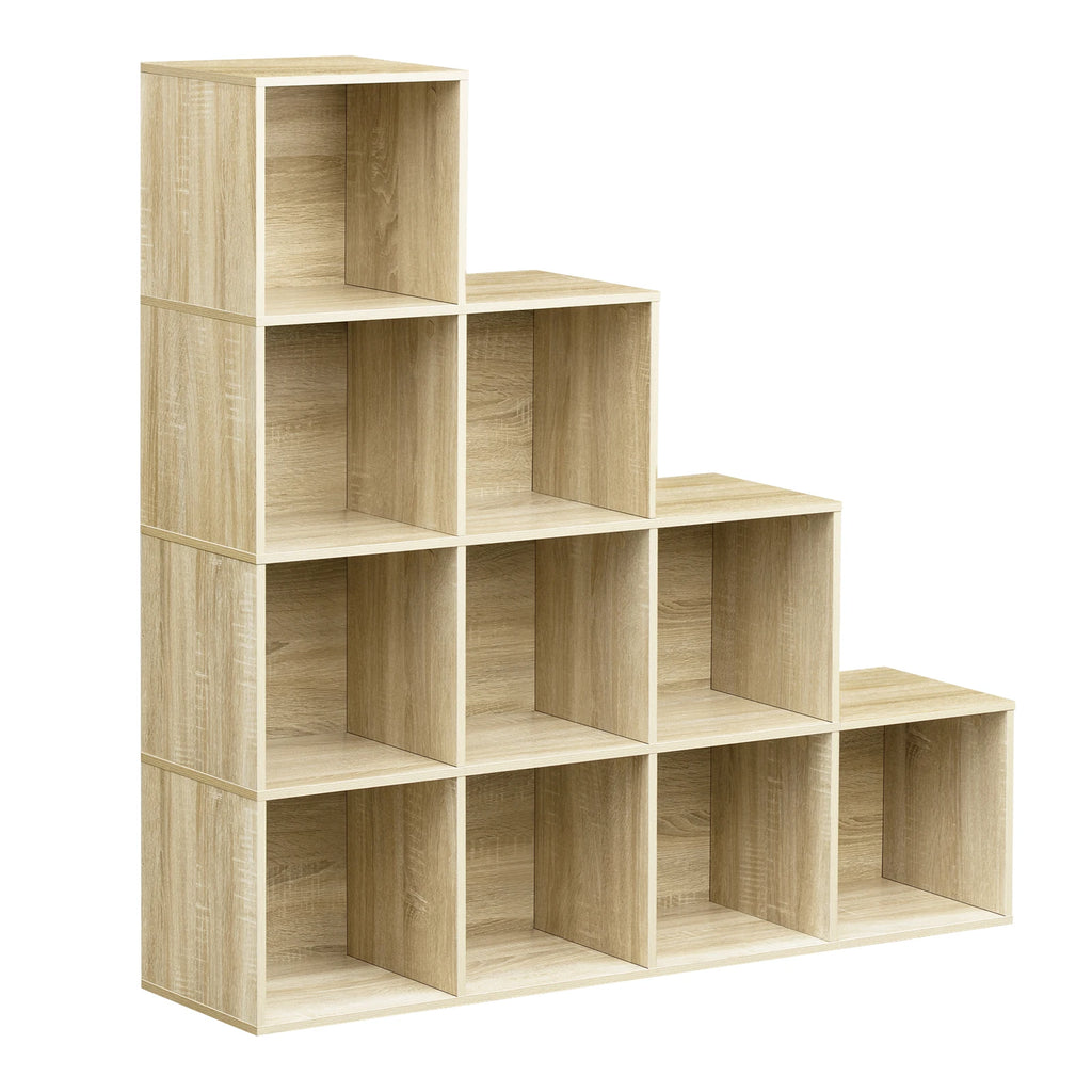 Meuble de rangement escalier cubique 120 x 120 x 30 cm - Chêne Meuble de rangement