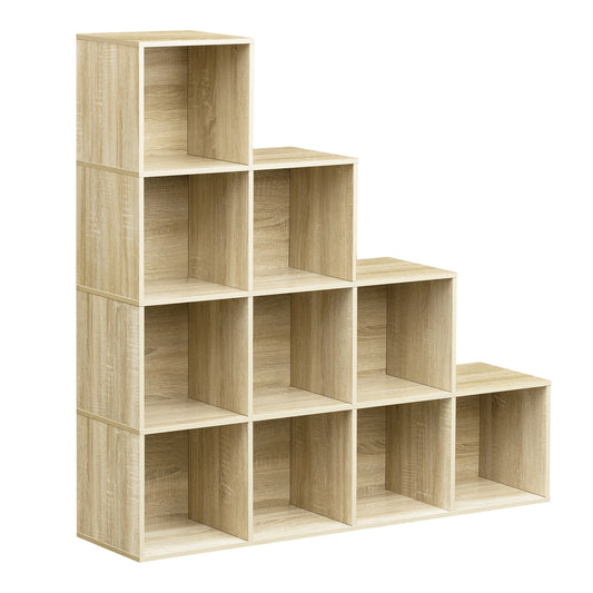 Meuble de rangement escalier cubique 120 x 120 x 30 cm - Chêne Meuble de rangement