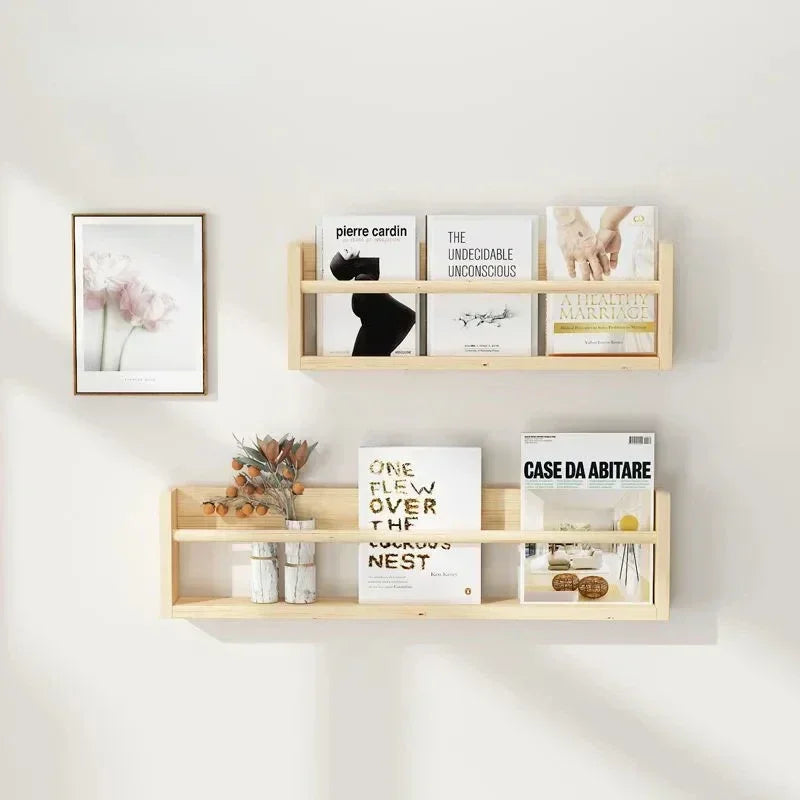 étagère bois design moderne murale pour livre -