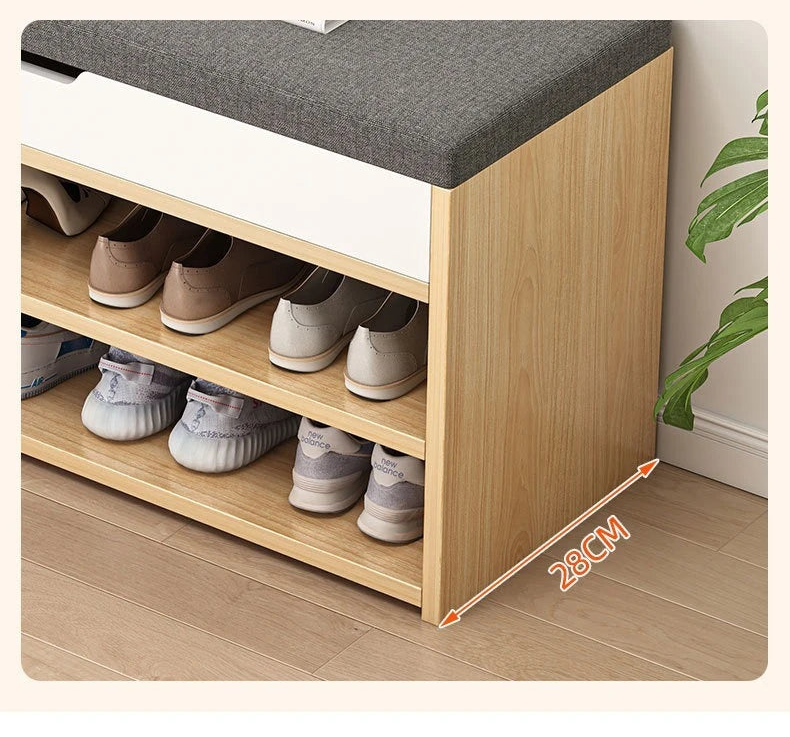 Meuble à chaussure banc avec possibilité de s'assoir -