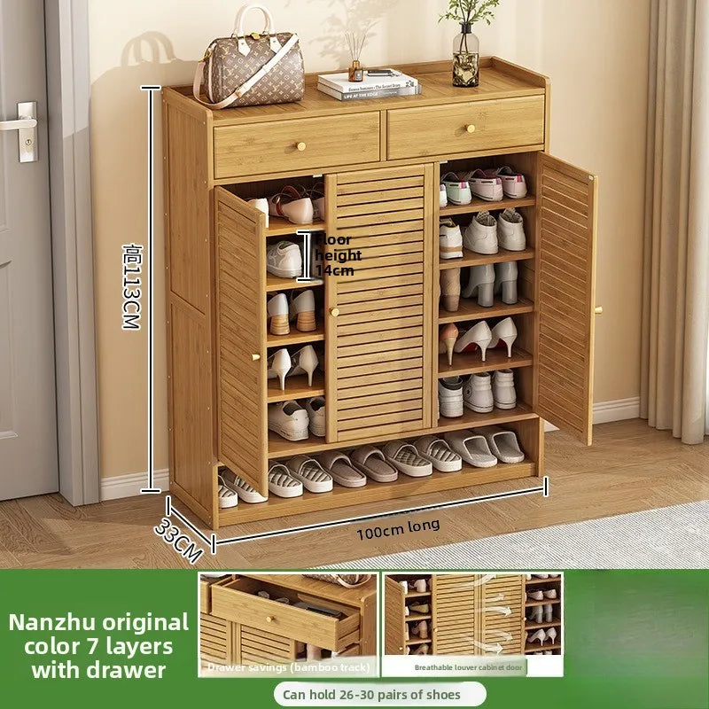 Meuble à chaussure à grande capacité avec tiroirs - 3-100-7-113