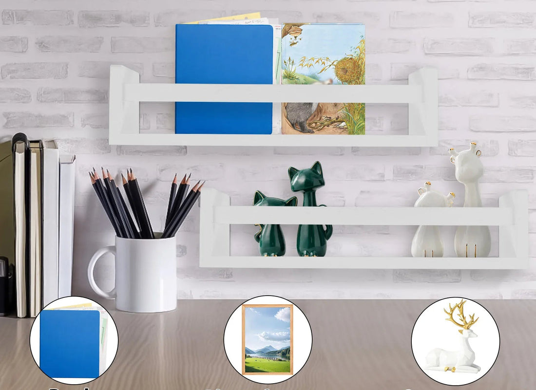 étagère murale bibliothèque 3Pcs -