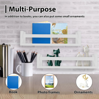 étagère murale bibliothèque 3Pcs -