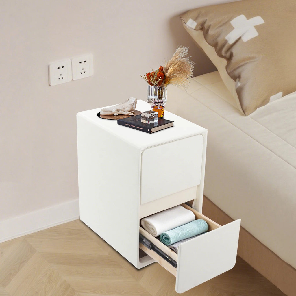 Table de nuit étroite et résistante à l'usure avec 3 tiroirs -