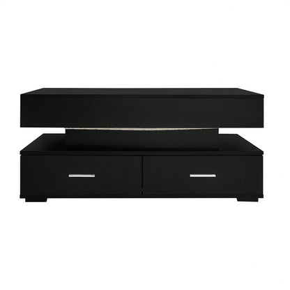 Table basse pour petit espace - 100 x 50 x 44 cm - Noir Table basse