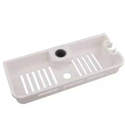 Étagère salle de bain douche sur poteaux - Blanc A