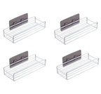 Étagère salle de bain douche pratique - Blanc 4pcs