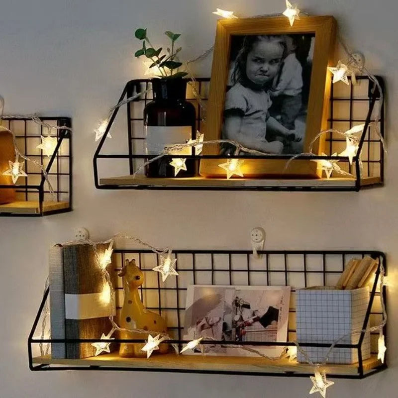 étagère murale en fer sans perçage 1 pièce -