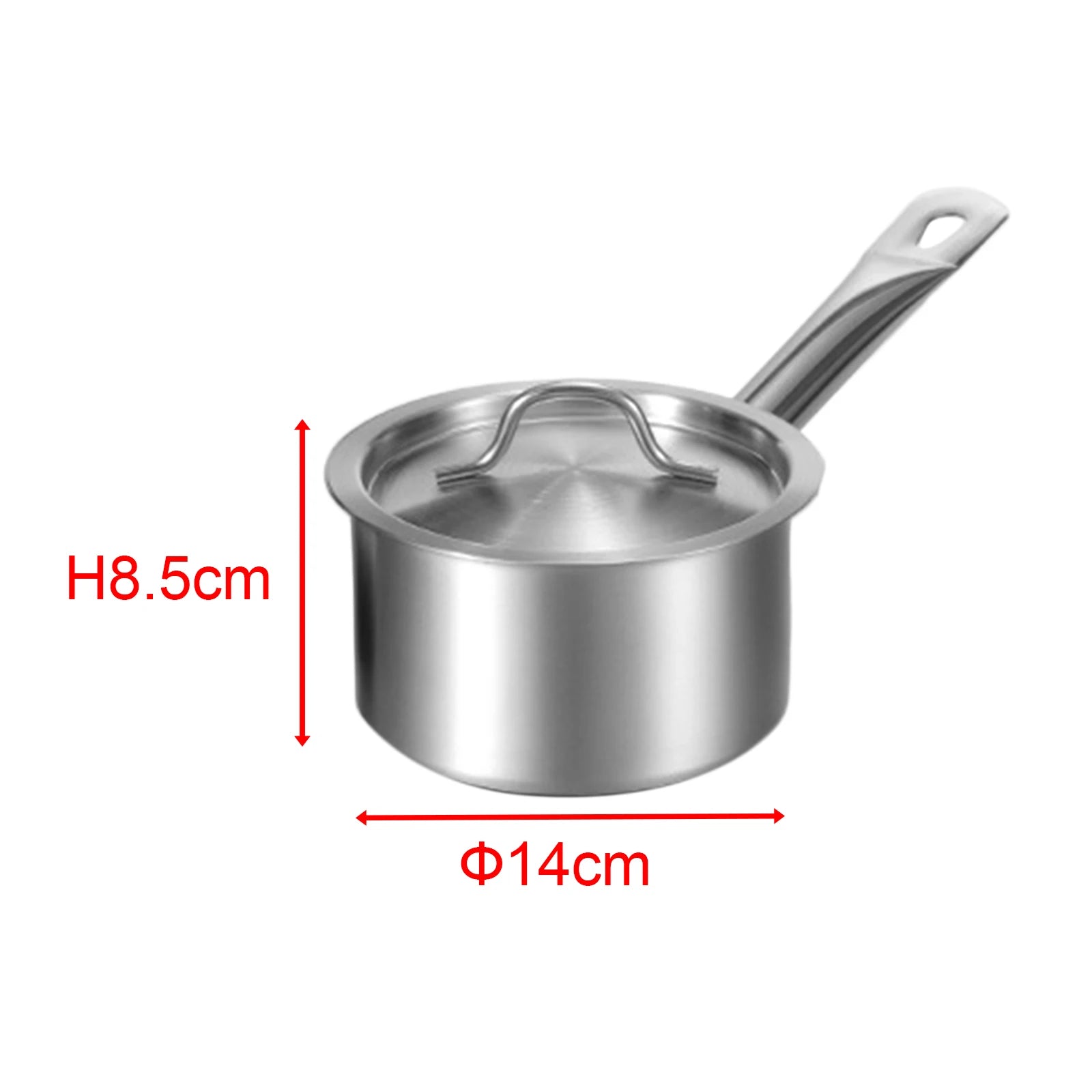 Casserole inox 20cm à couvercle moderne - 1.3L