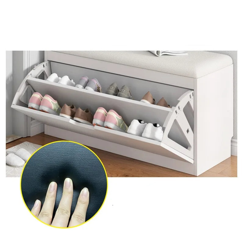 Meuble à chaussure banc premium -
