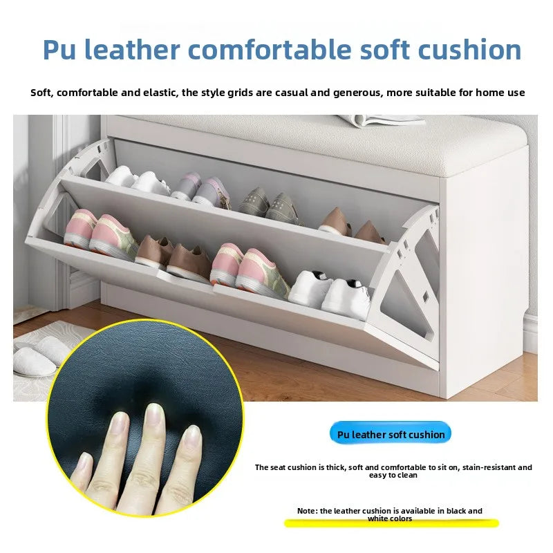 Meuble à chaussure banc premium -