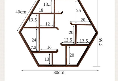 étagère murale bureau pour théières -