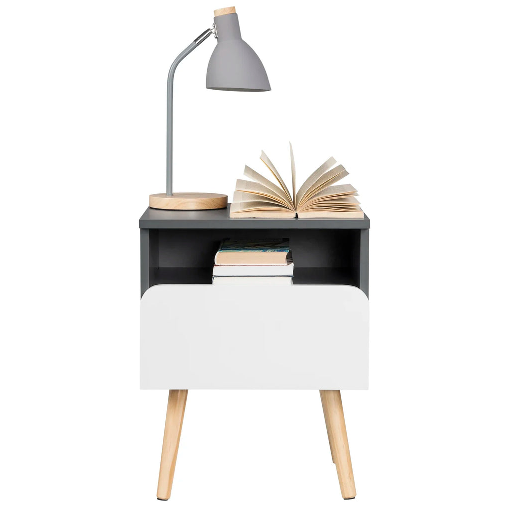 Table de nuit bois pratique 2 ensembles -