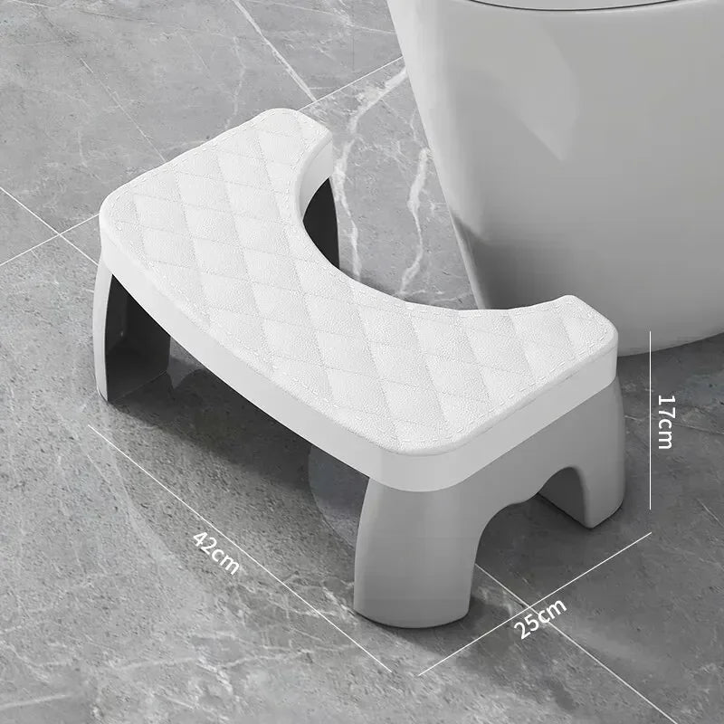 Tabouret de toilette pratique - Blanc