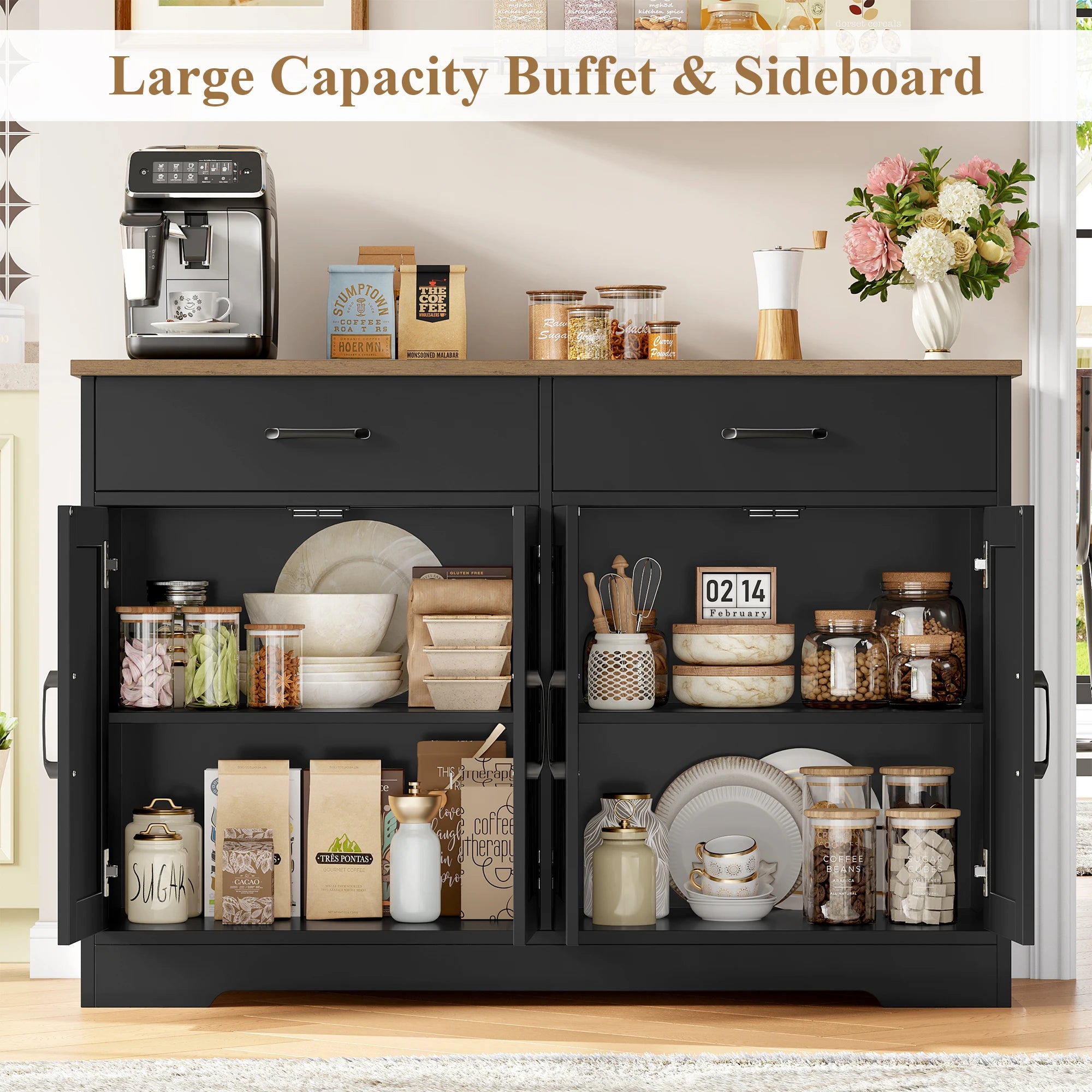 Meuble de rangement industriel de 120cm de large -