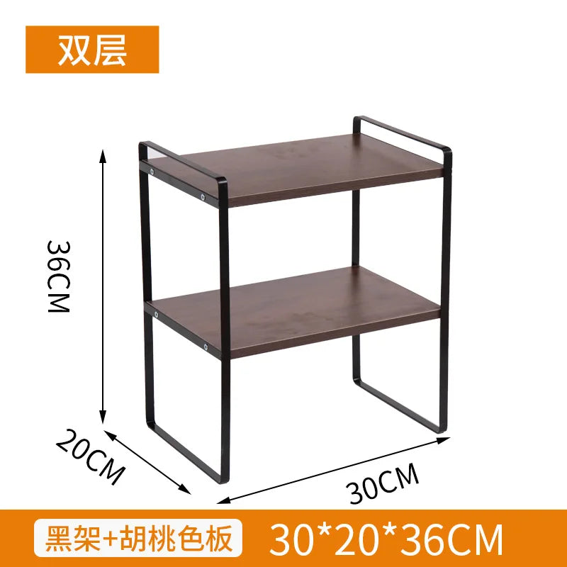 étagère bureau design à 2 niveaux - D