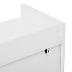 Meuble à chaussure moderne à poignées noires - 75×36×95.5cm -