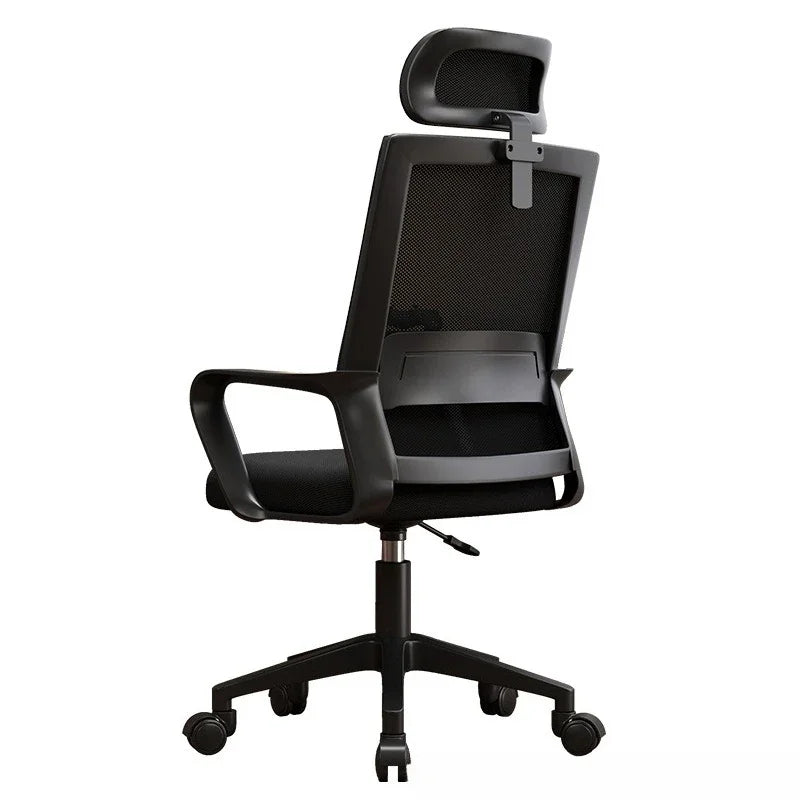 Chaise de bureau ergonomique pivotante en maille respirante -