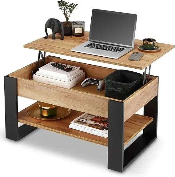 Table basse style moderne industriel moderne - Noir Table basse