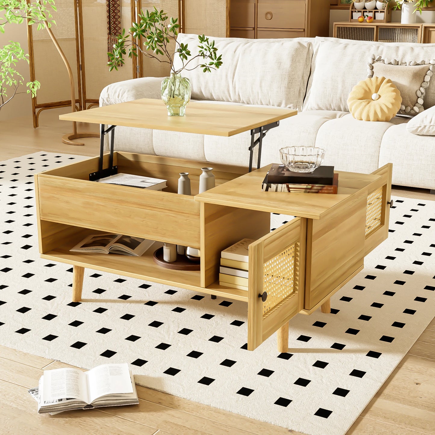 Table basse de salon en bois - Table basse